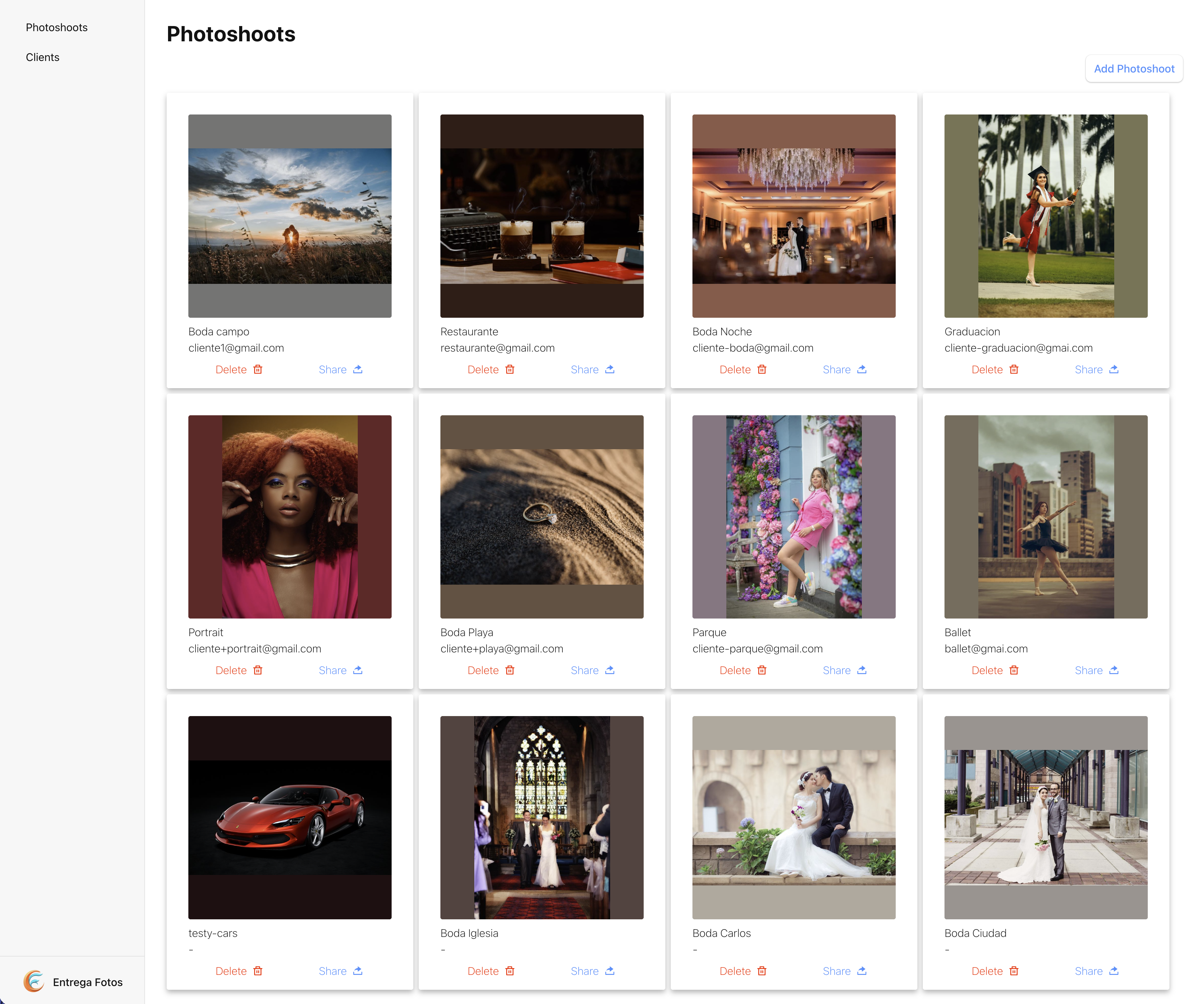 Plataforma EntregaFotos